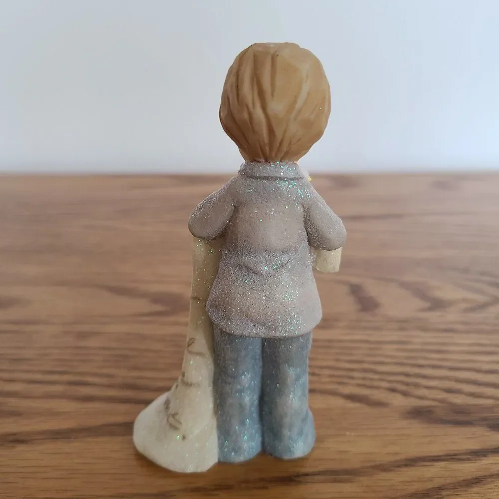 Foundations by Karen Hahn Boy With Bird and Blanket Confirmation Cute Figurine